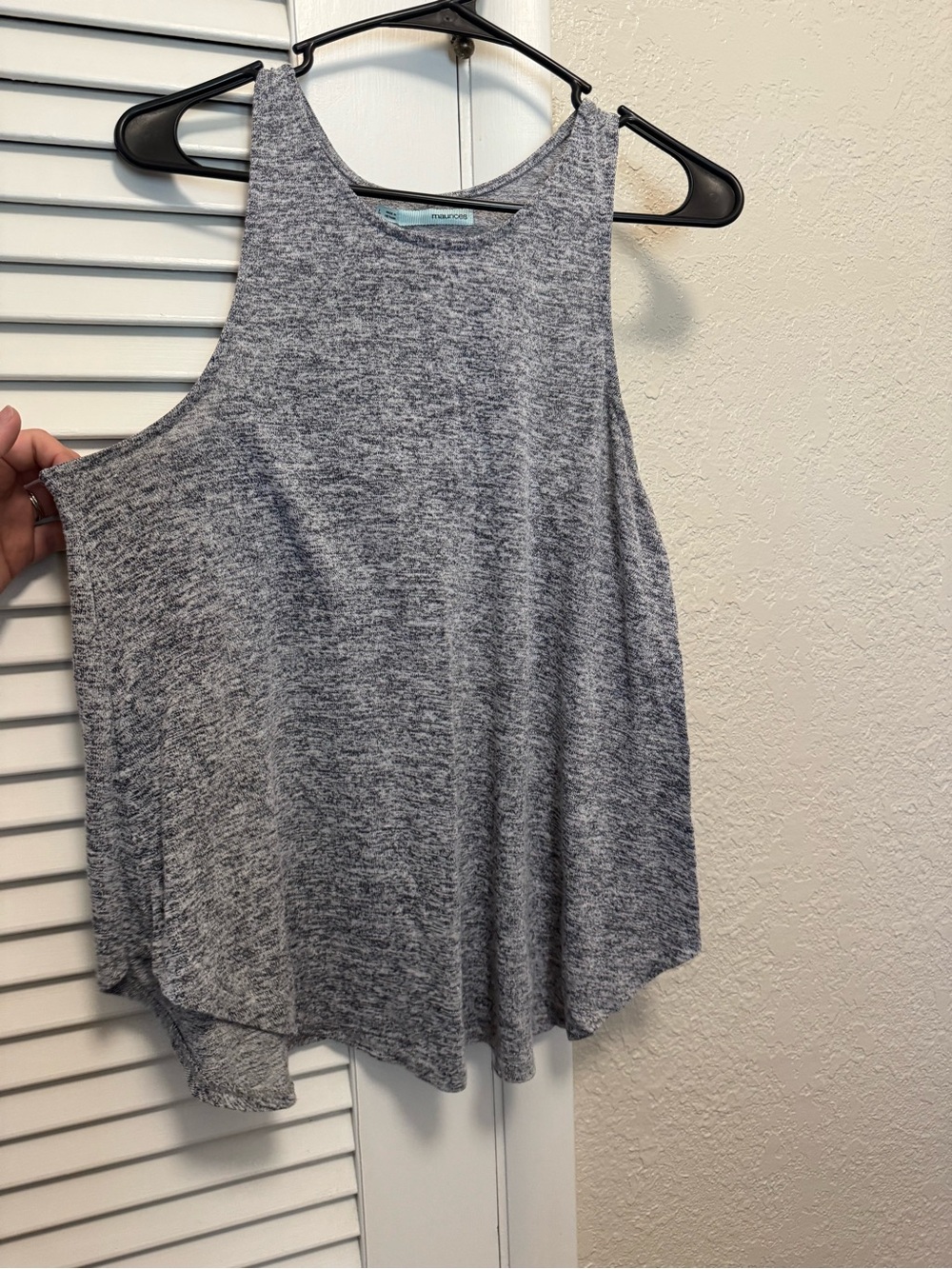 Maurices Heather Gray Sleeveless Tank Top